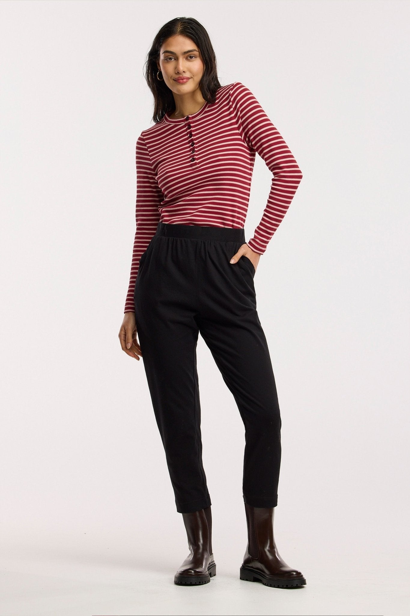 Top Traveller Waffle Henley